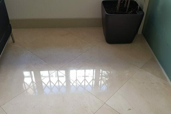 restored marble floor