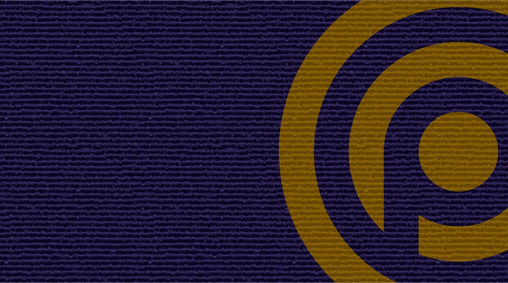 Prestige Commercial Carpet Cleaning Gold Logo on Purple Carpet Background