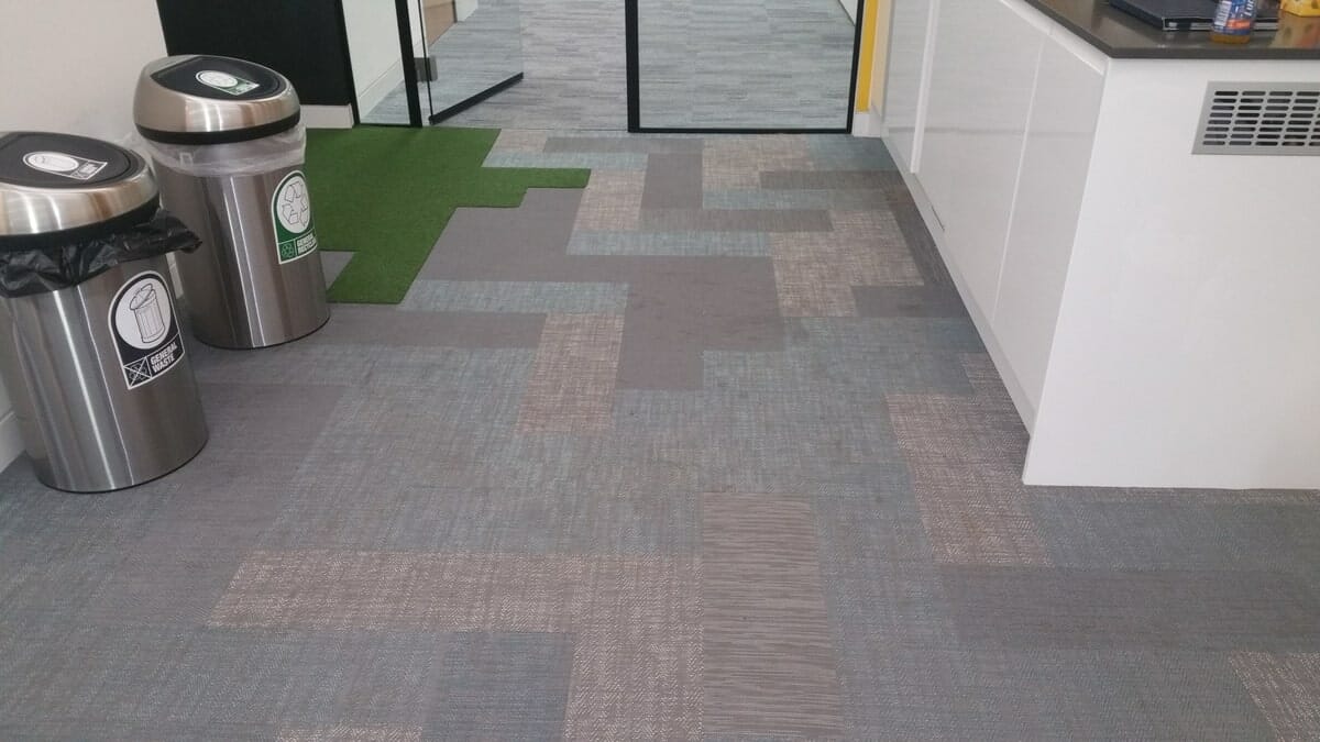 bolon flooring in an office